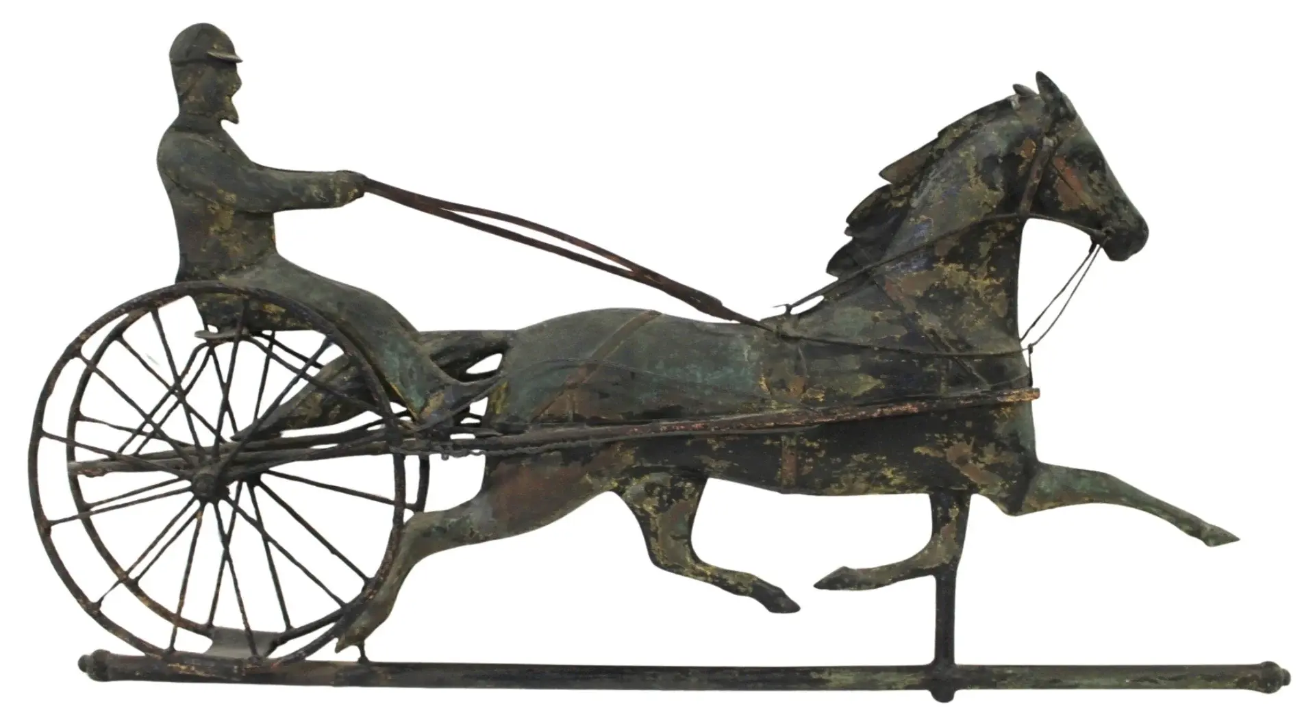 Vintage Weathervane Horse & Sulky.