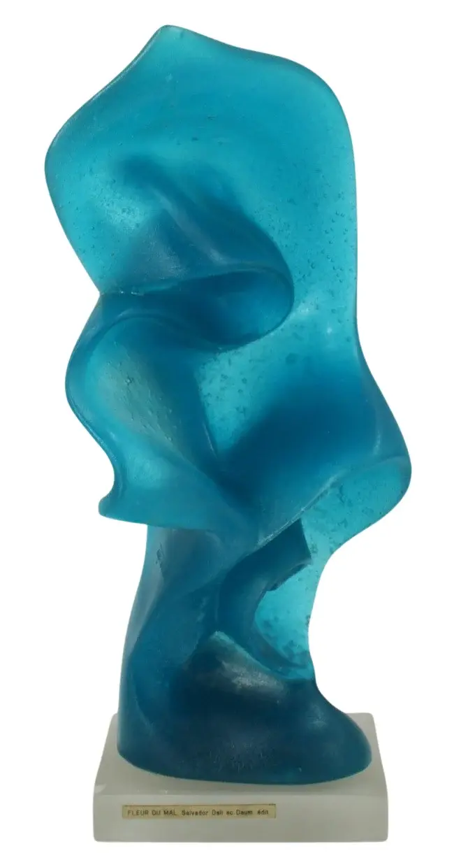 Salvador DALI Glass Sculpture "Fleur Du Mal".
