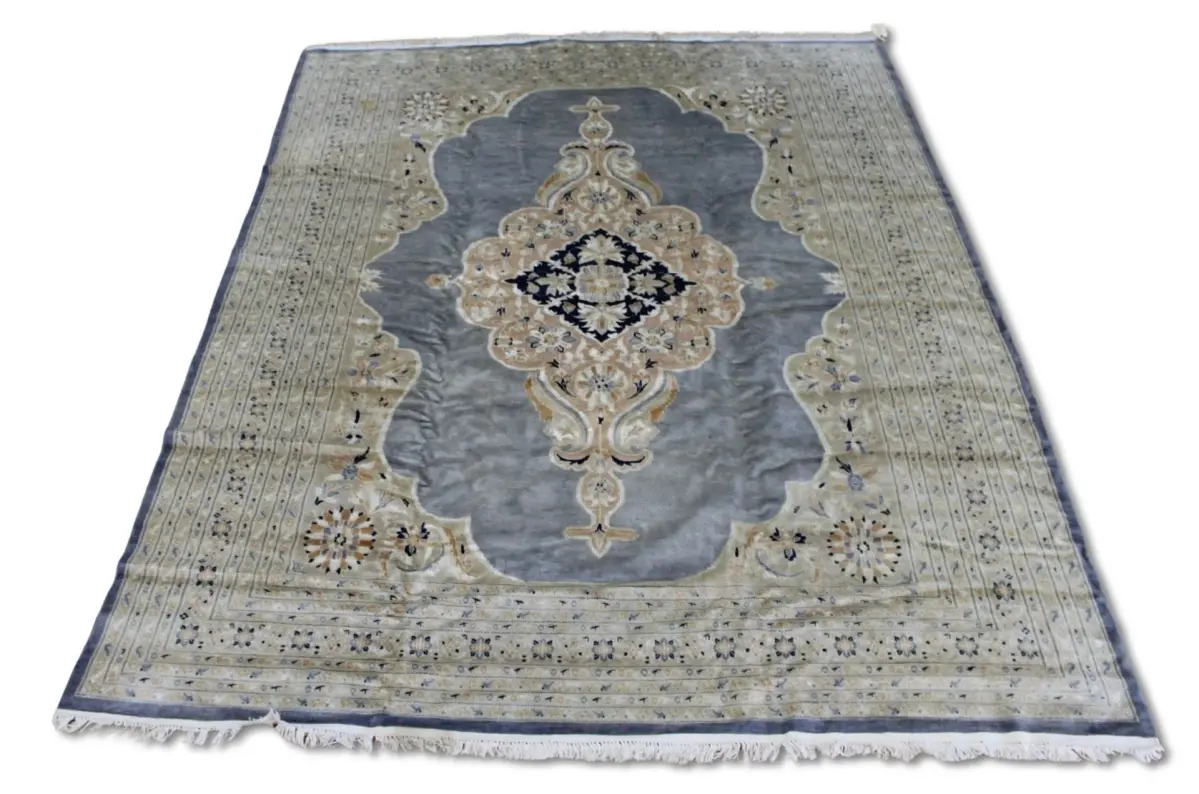 Vintage And Finely Hand Knotted Carpet