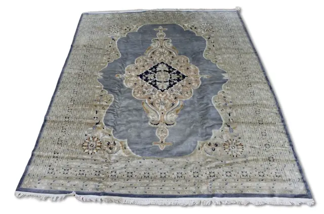 Vintage And Finely Hand Knotted Carpet