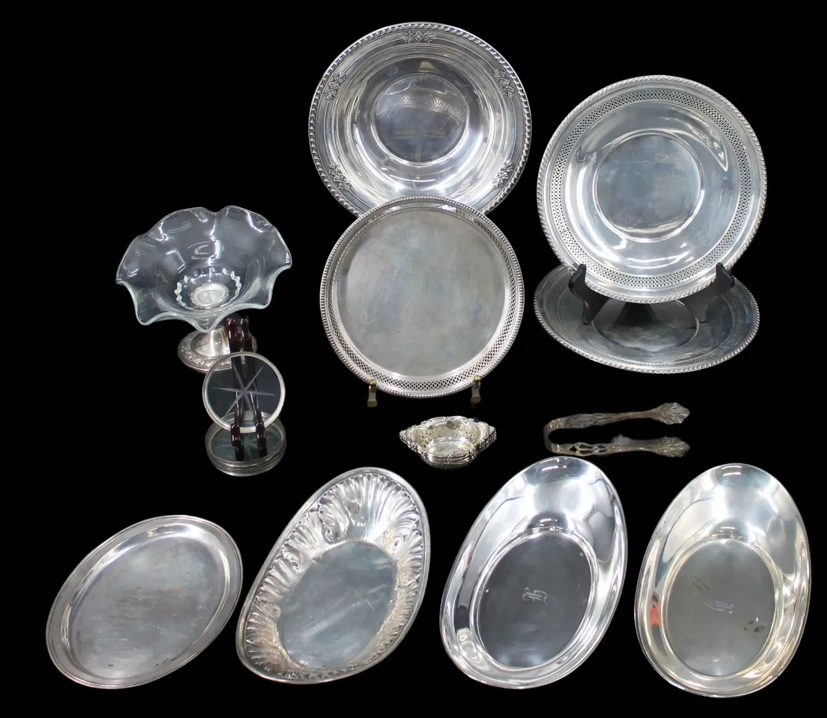 STERLING. Grouping of American Sterling Hollowware