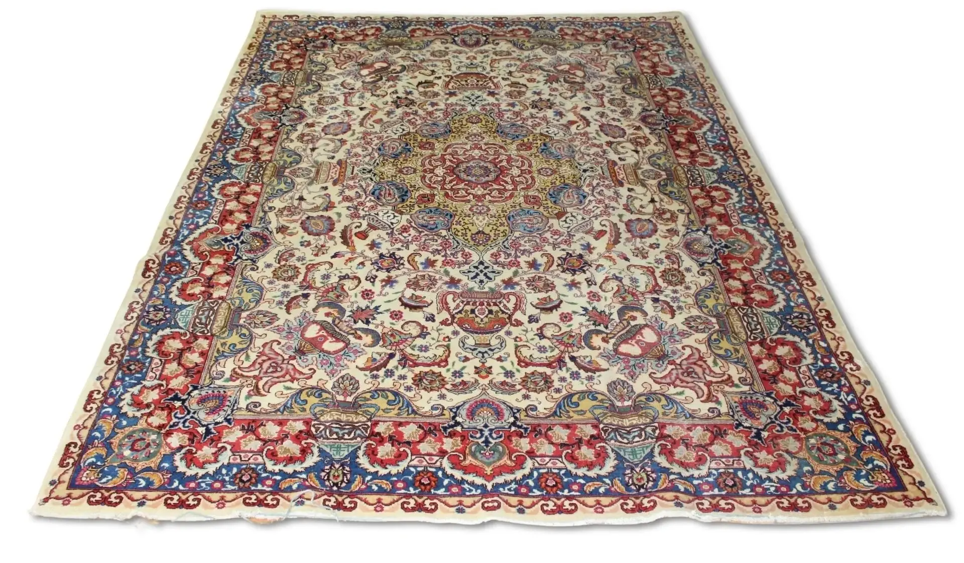 Vintage And Finely Hand Knotted Carpet