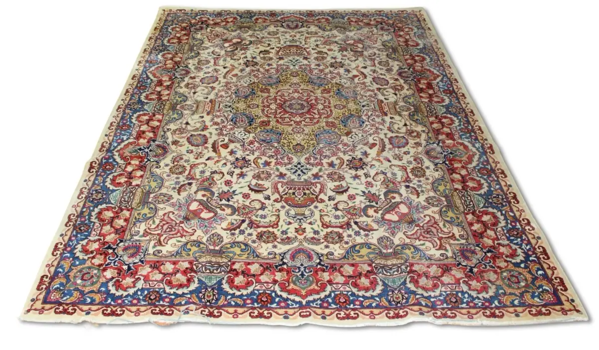 Vintage And Finely Hand Knotted Carpet