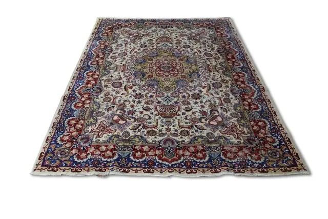 Vintage And Finely Hand Knotted Carpet