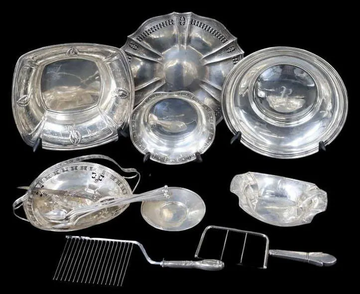 STERLING Assorted Sterling Hollowware and Flatware