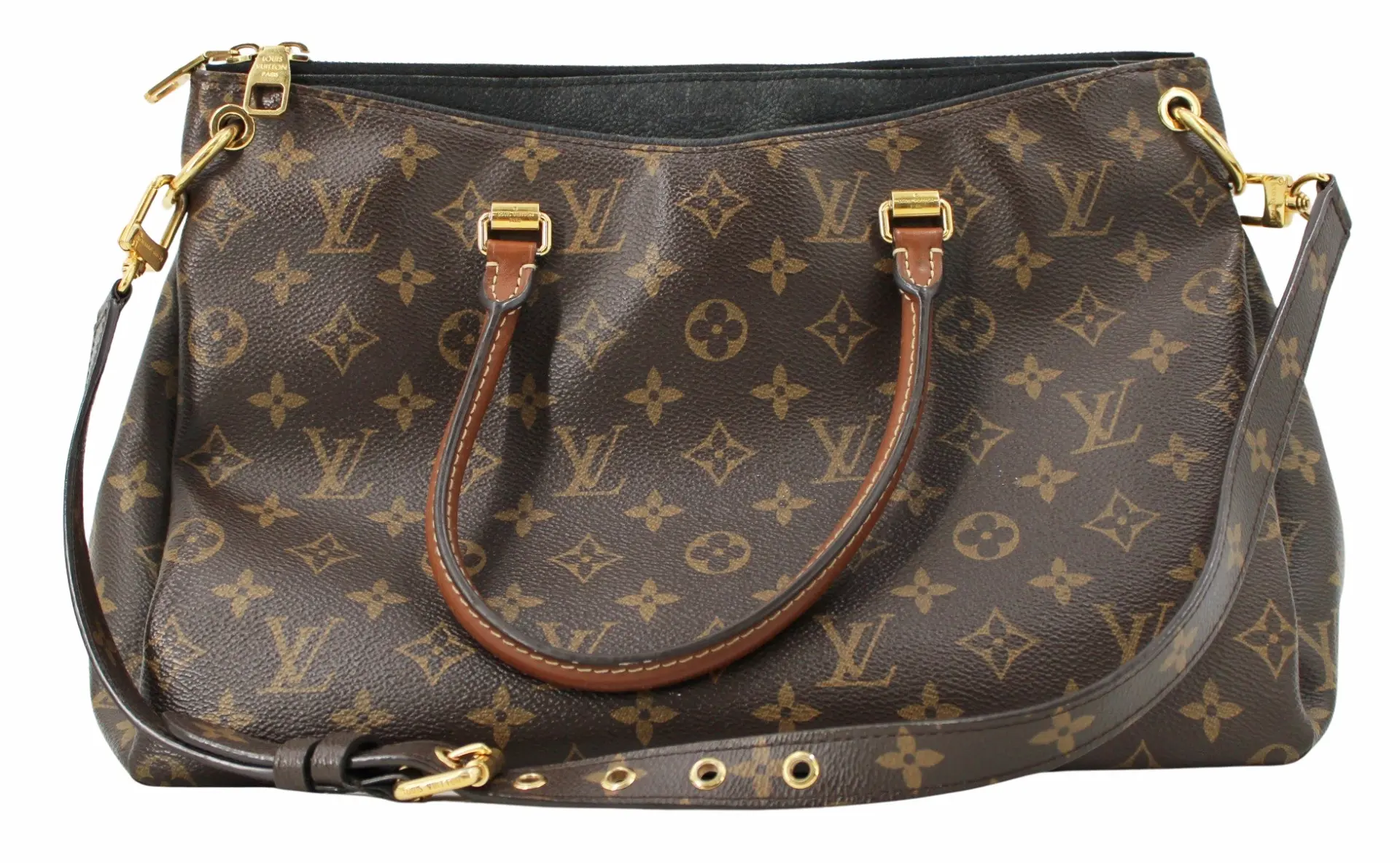 COUTURE. Louis Vuitton Pallas MM Monogram Leather