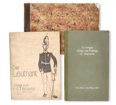 K. u. k. Armee und dt. kaiserl. Armee - Konvolut von 3 Büchern: