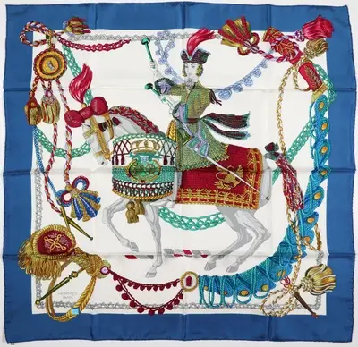 Hermès Tuch "Le Timbalier"