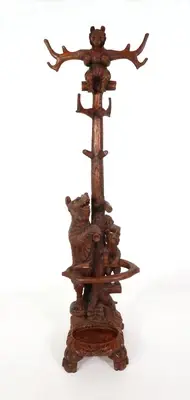 Brienzer Garderobenständer, Schweiz um 1900