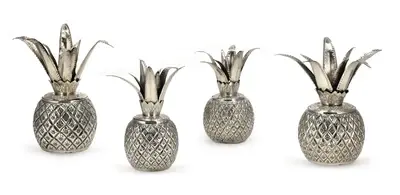 4 Pineapple-Shaped Vessels by Buccellati
