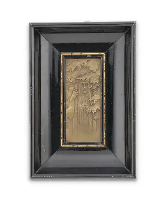 Stanislav Sucharda (Nové Pace 1866-1916 Prag), Bronzerelief 'Der Wald', um 1905