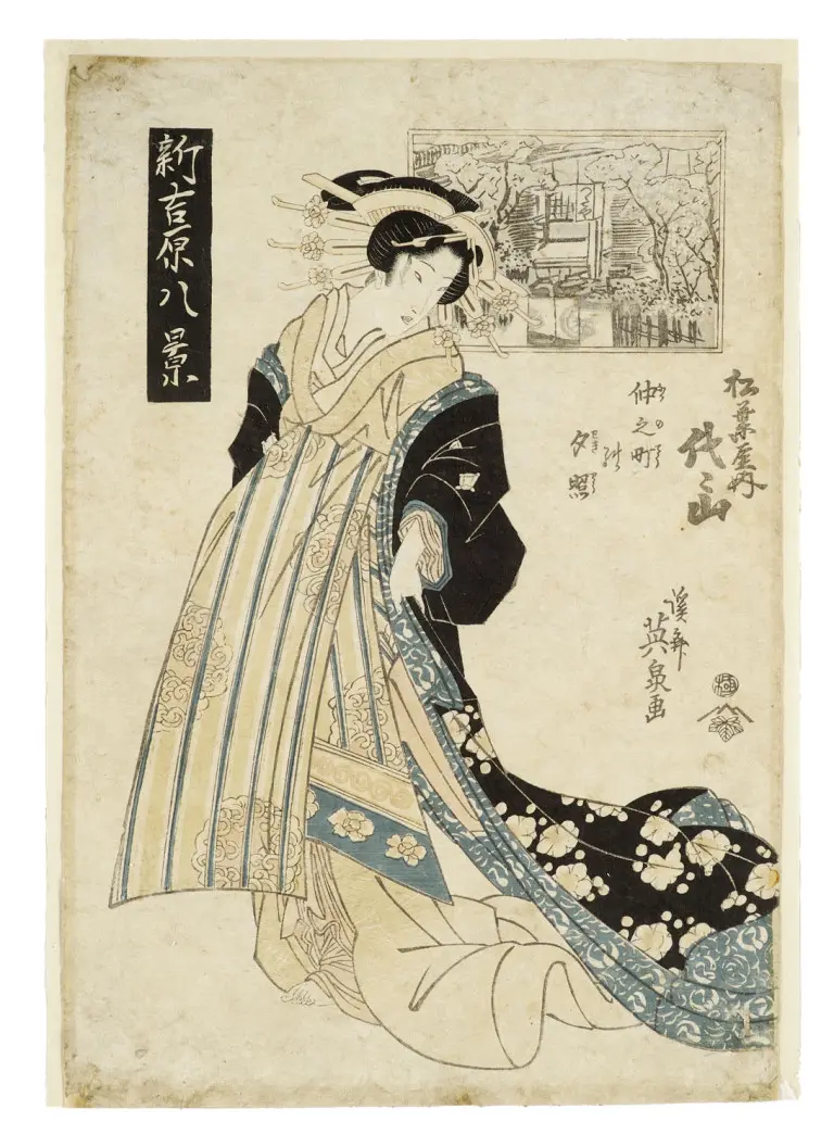 Keisai Eisen. Abendrot in Naka-no-cho: Die …