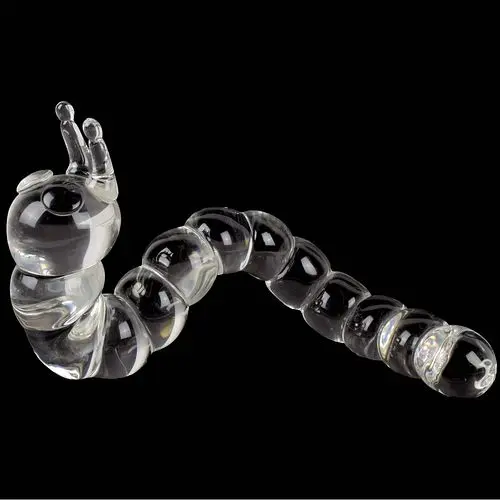 Steuben Clear Art Glass Caterpillar
