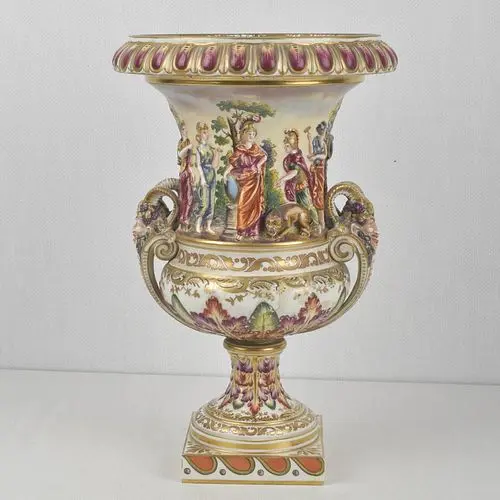 Vintage Italian Capodimonte Vase Urn