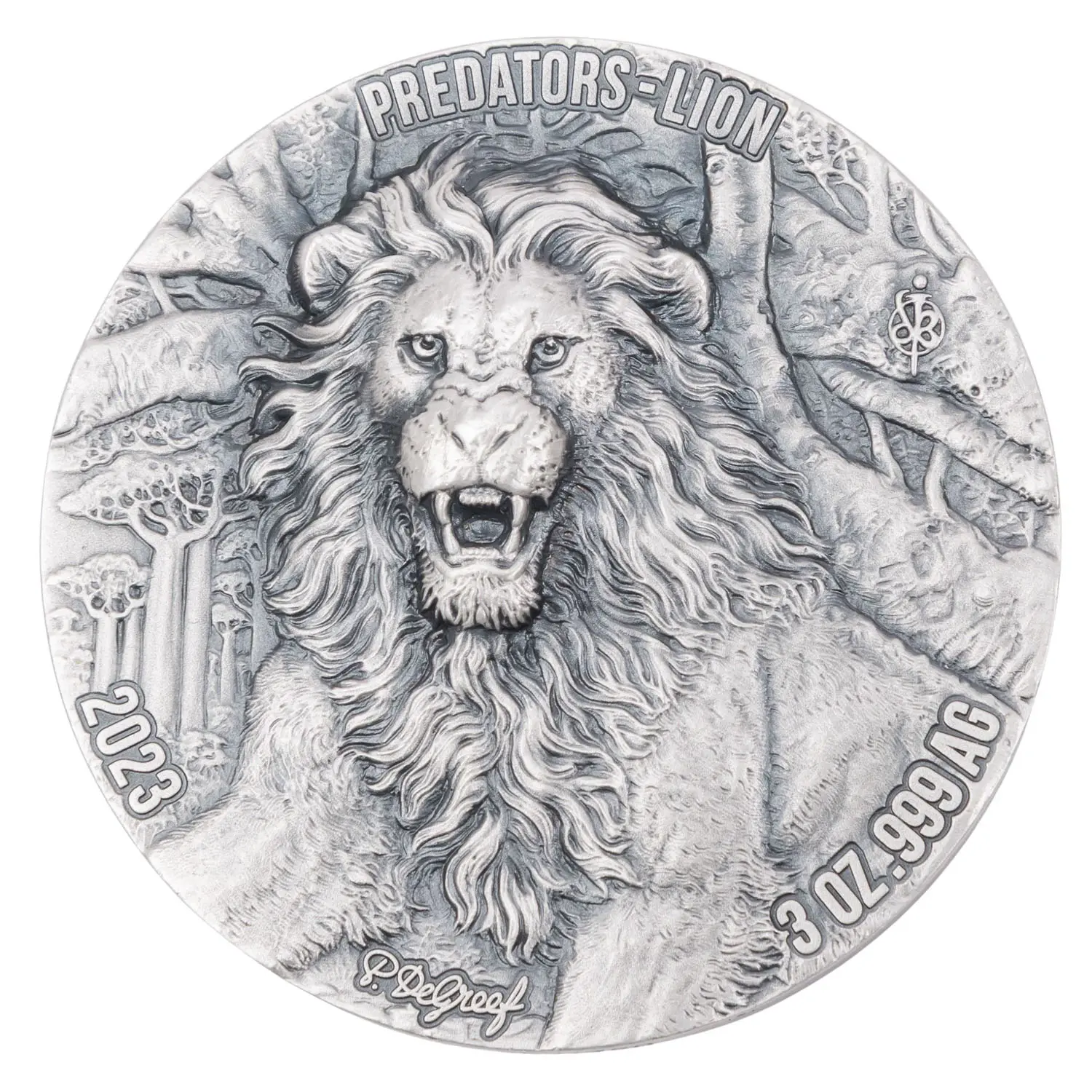 Elfenbeinküste /SILBER - 5.000 Francs CFA Predators-Lion 2023