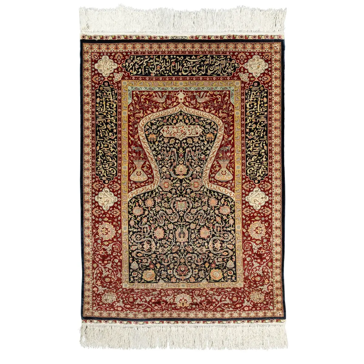 Orientteppich aus Seide. HEREKE/TÜRKE, 20. Jh., 130x93 cm.