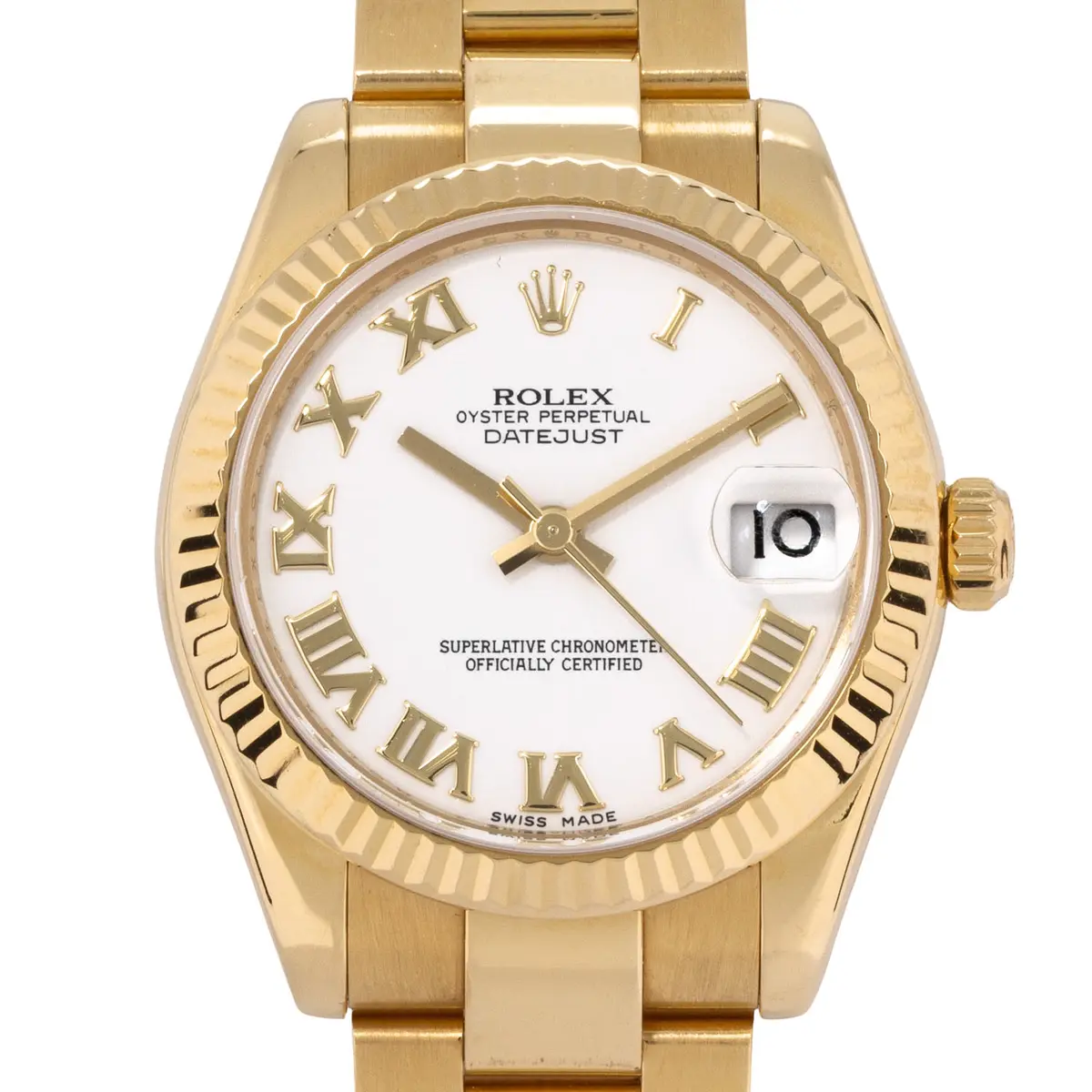 ROLEX Datejust 31 Ref 178278 "LC100" Damenuhr von 2010. Box und Papiere.