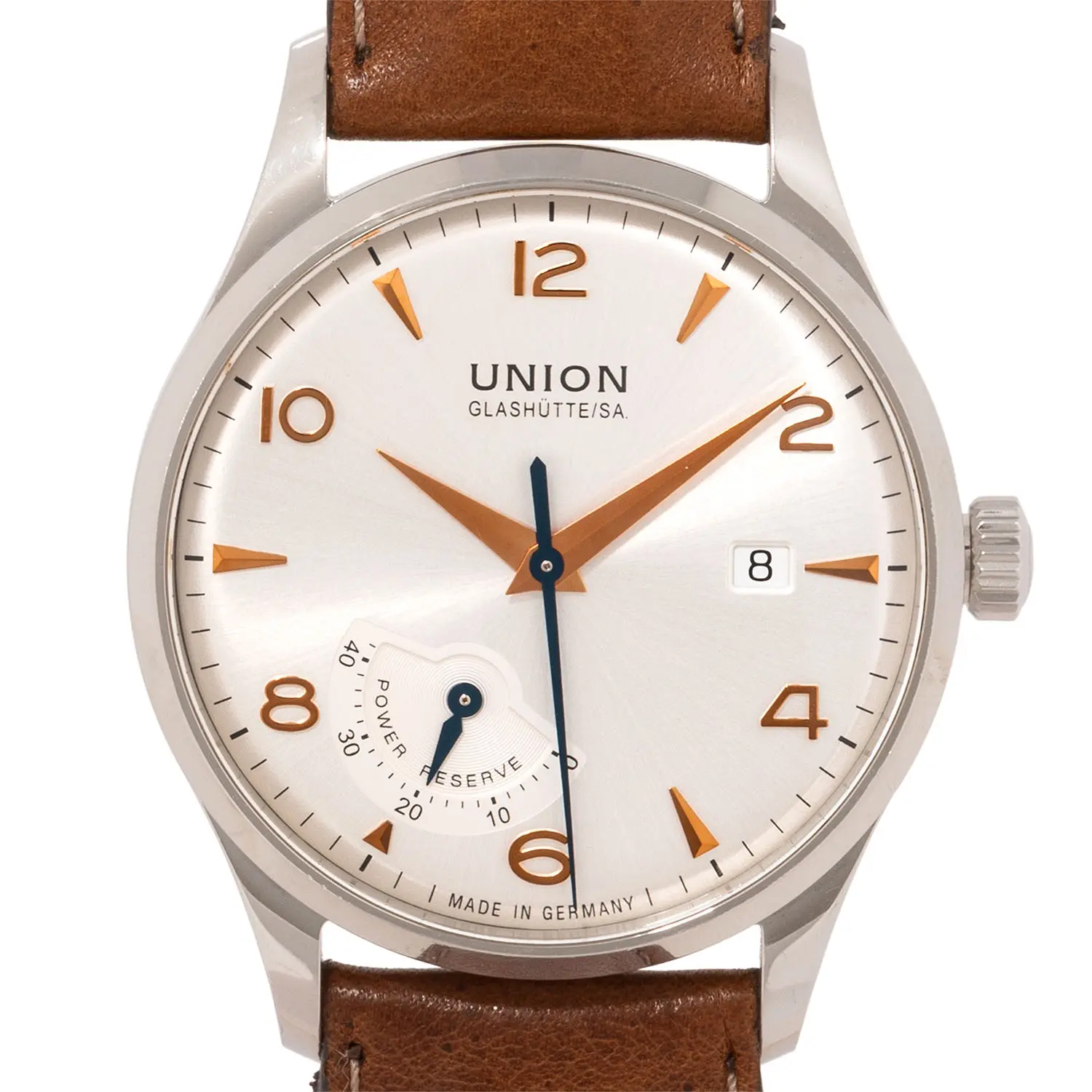 UNION GLASHÜTTE Noramis Gangreserve Ref. D005.424.16.037.01 mit Box