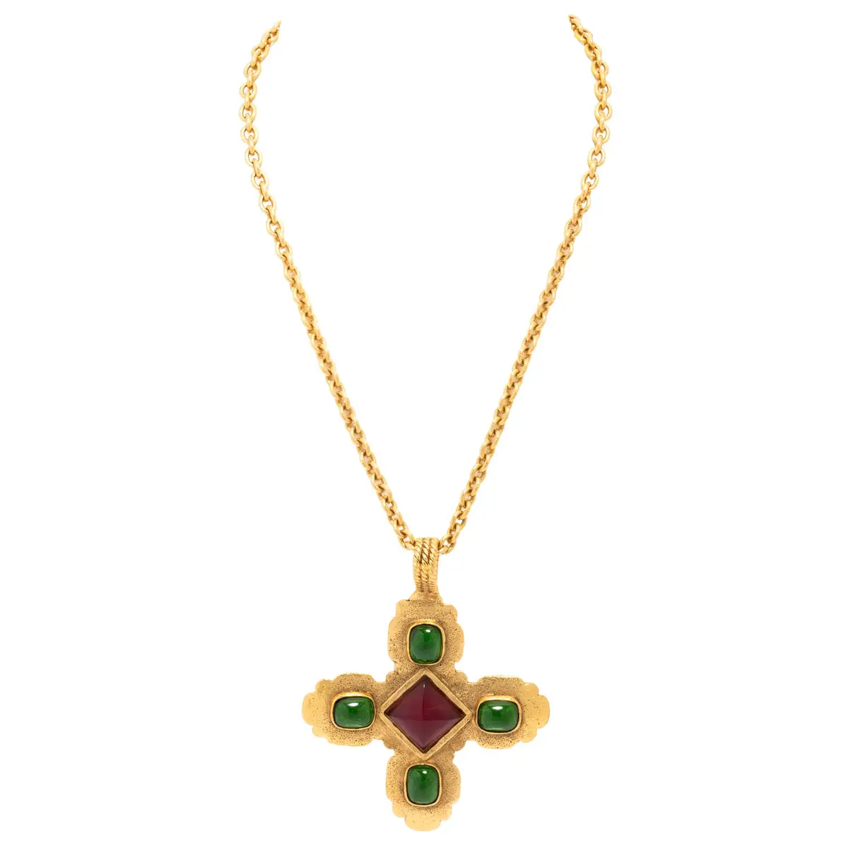 CHANEL VINTAGE Modeschmuck-Kette, Länge 72cm.