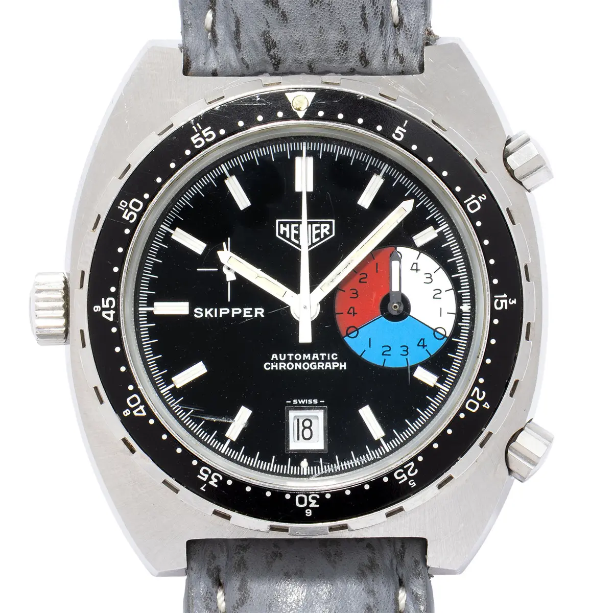 HEUER Vintage Skipper Ref. 15640 "Third Execution", ca. 80er Jahre.