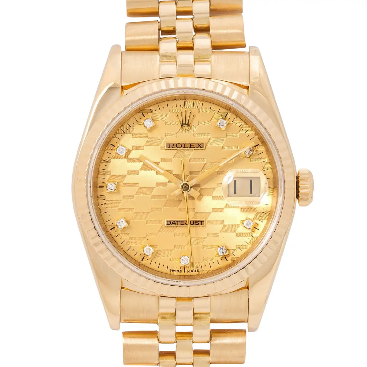 ROLEX Vintage Datejust 36 seltene "Chevrolet Diamond Dial" Ref 16018