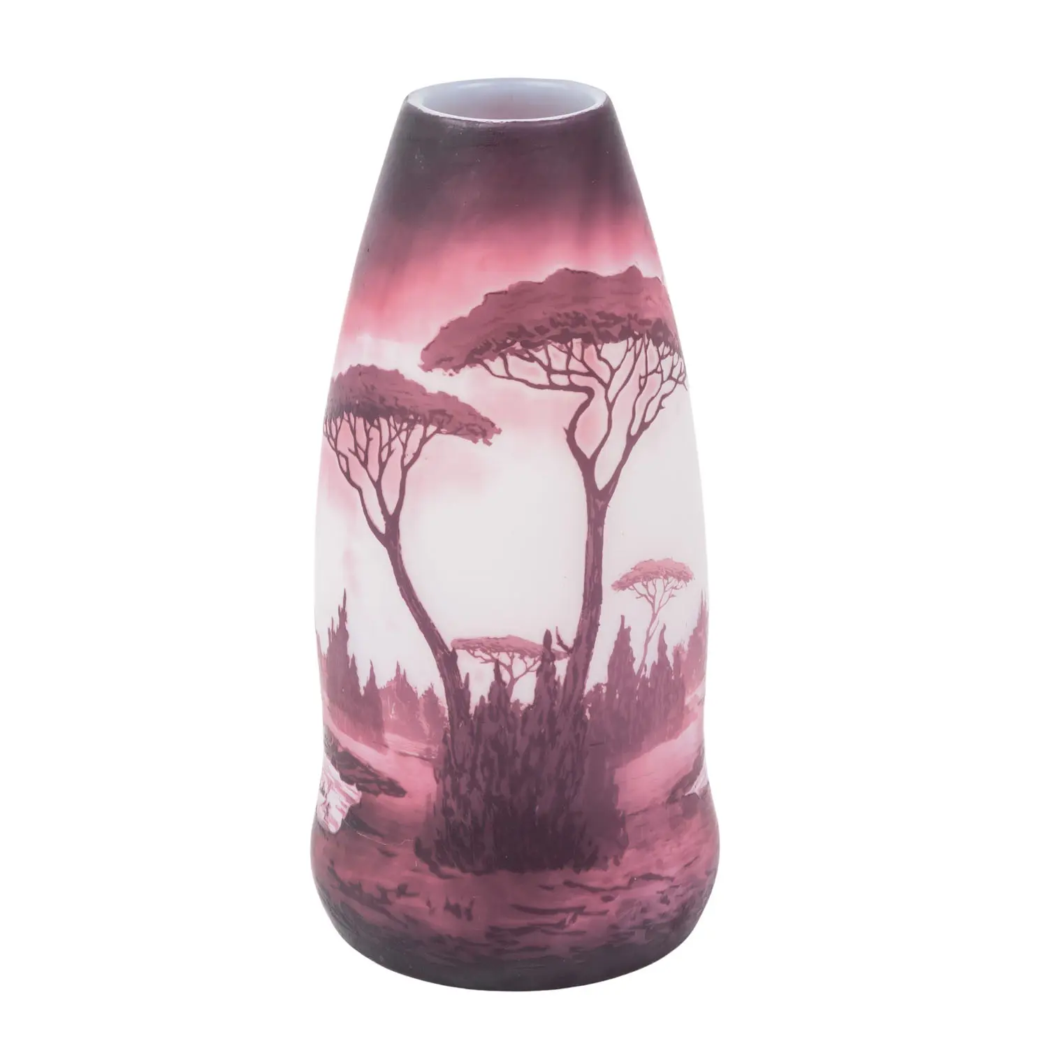 D'ARGENTAL "Vase mit Pinienlandschaft"