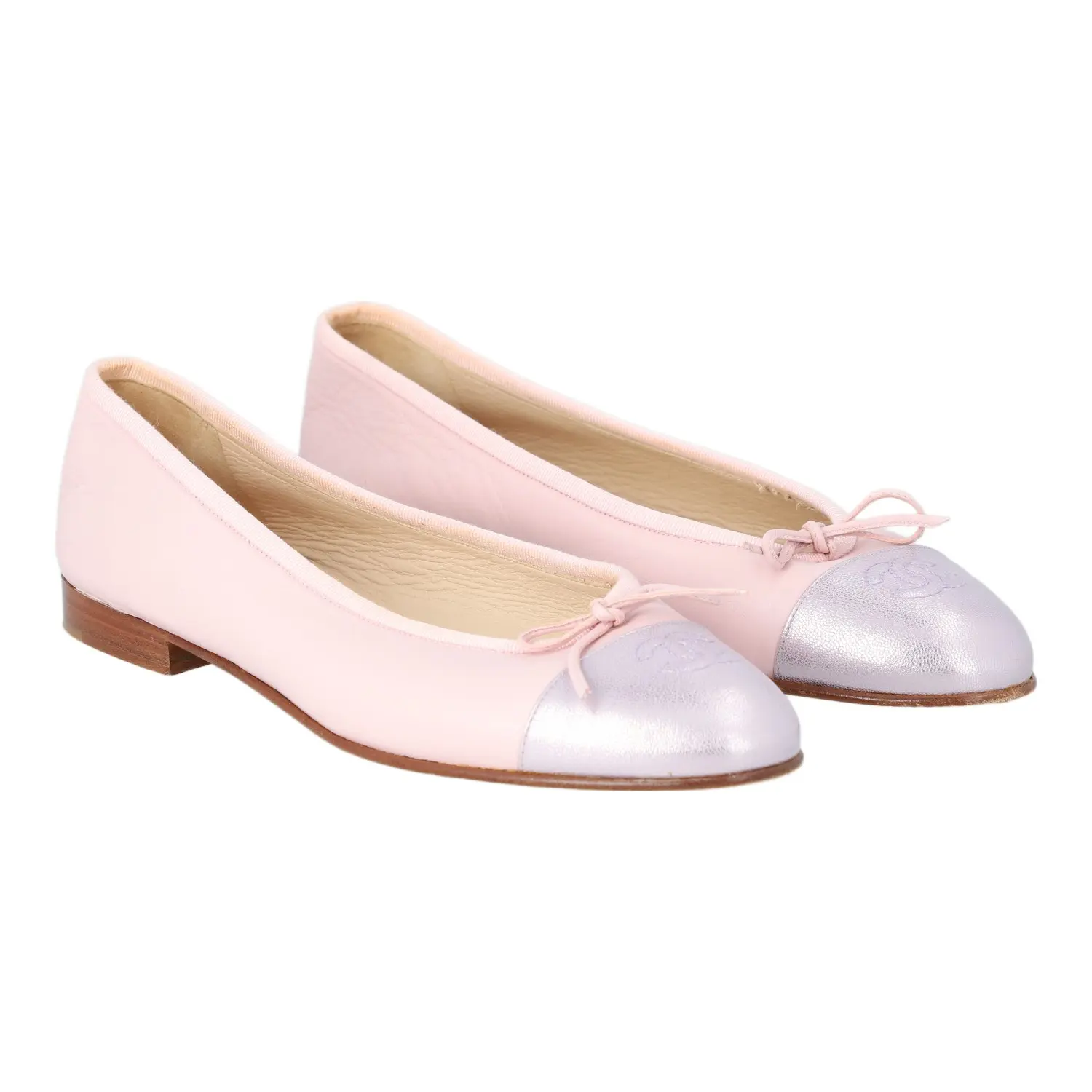 CHANEL VINTAGE Ballerinas, Gr. 38,5.
