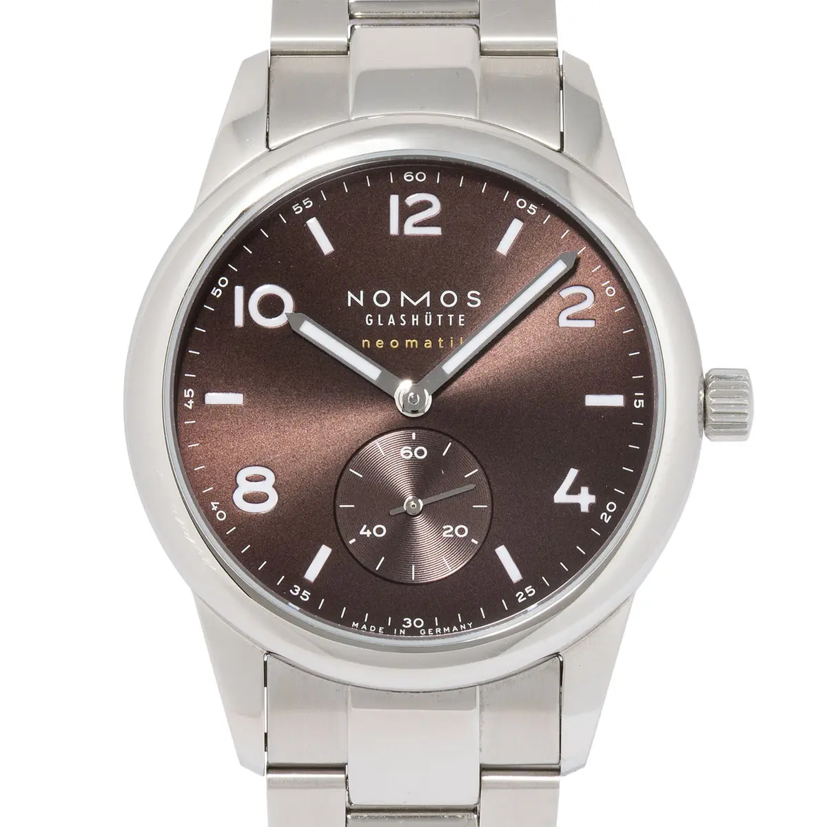 NOMOS Club Sport Neomatik 39 'Tabak' Herrenuhr Ref. 759 mit Box und