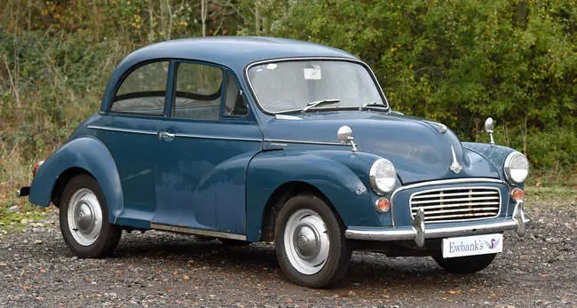1967 Morris Minor 1000 2 Door. Registration number: KVA 699E. Mileage: 76,755.