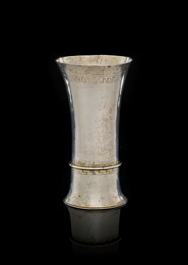 A Polish parcel-gilt silver beaker, Johannes Varadi, Kaschau (Kosice)