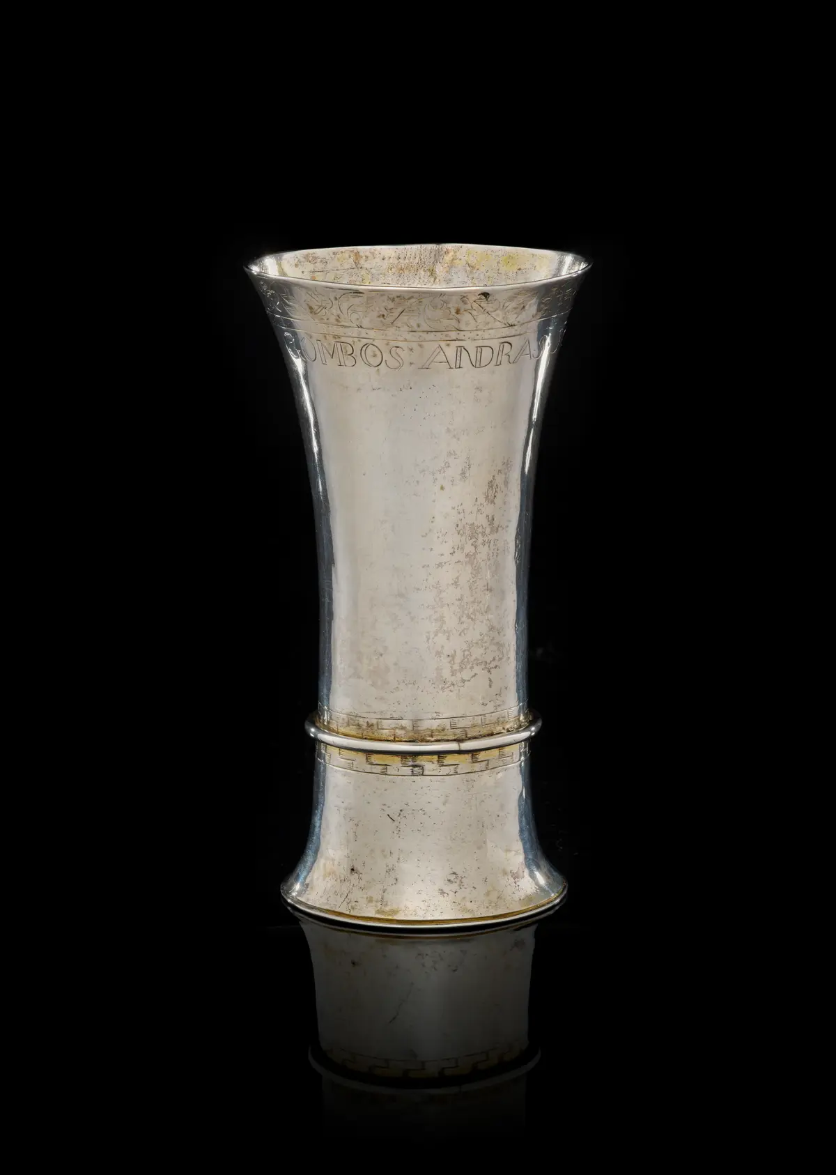 A Polish parcel-gilt silver beaker, Johannes Varadi, Kaschau (Kosice)