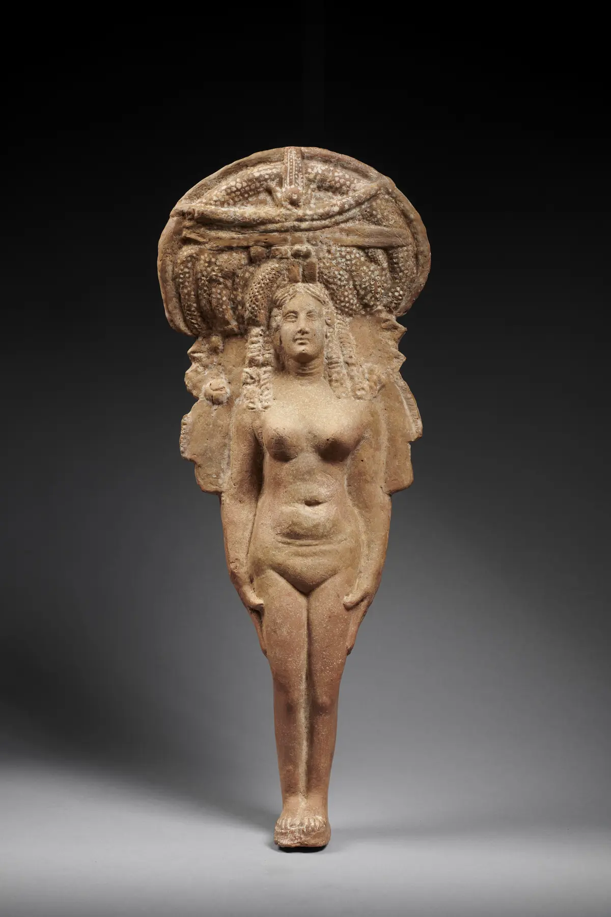 An Egyptian terracotta figure of Isis-Aphrodite