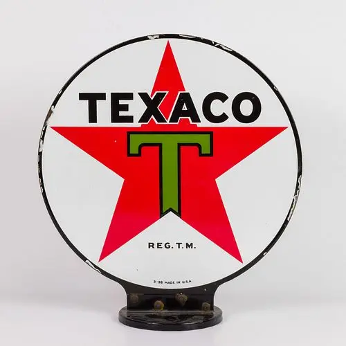 Texaco Double Sided Porcelain Gas Pump Sign