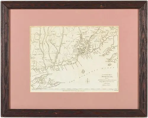 An Accurate Map of Rhode Island by John Lodge, 1780