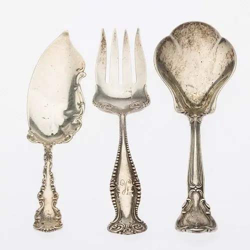 3 American Sterling Silver Serving Utensils