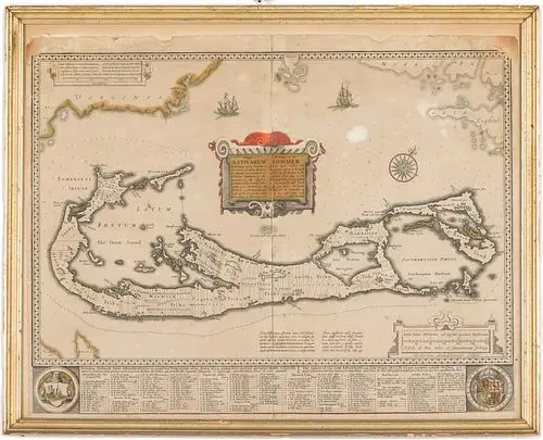 Willem Janszoon Blaeu (1571-1638), Map of Bermuda