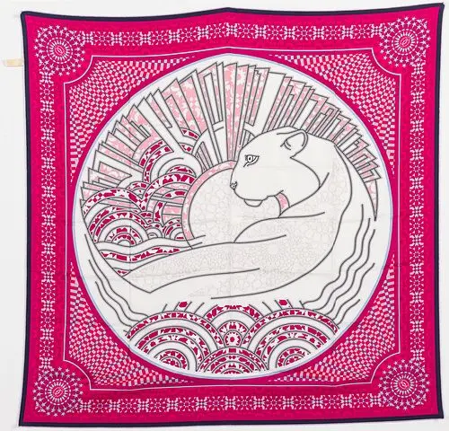 Cartier Silk Twill Panthere Scarf