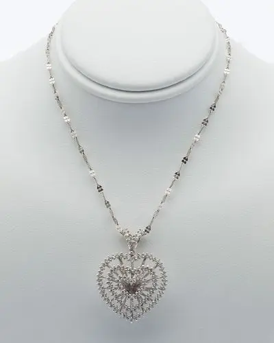18K Gold and Diamond Heart