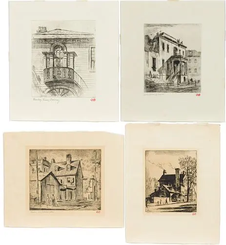 Christopher Murphy Jr., 4 Savannah Etchings