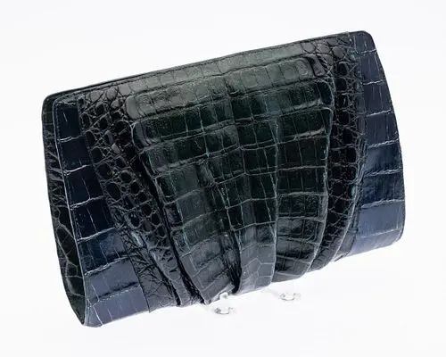 Nancy Gonzalez Dark Green Crocodile Handbag