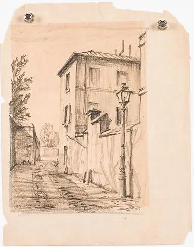 Christopher Murphy Jr, Southern Street Scene, Pencil