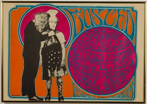 Grateful Dead 1967 "Busted" Benefit Poster
