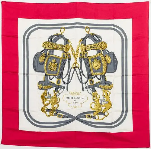 Hermes Carre 90 Brides de Gala Silk Scarf