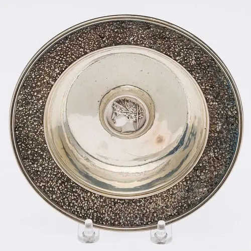 Gorham Small Bowl with Central Medallion, 19th C