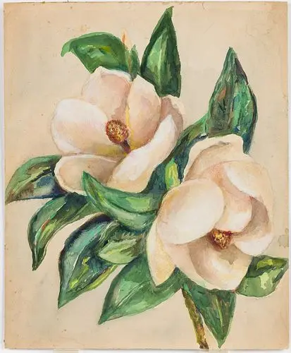 Christopher Murphy Jr (Sav, 1902-1973) Magnolias W/C