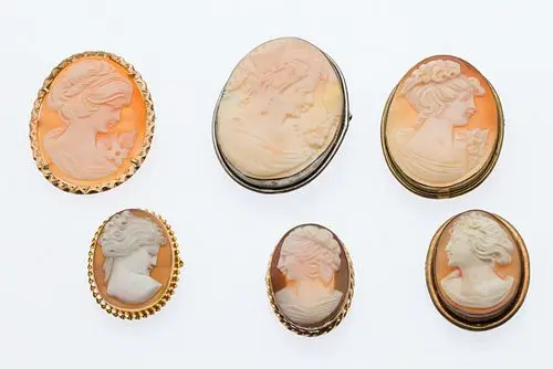 Group of Six Cameos