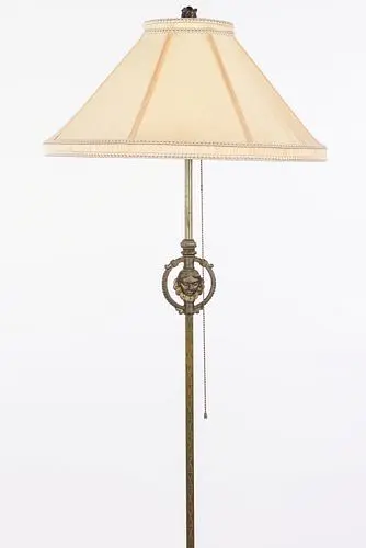 Rembrandt Metal and Agate Art Deco Floor Lamp
