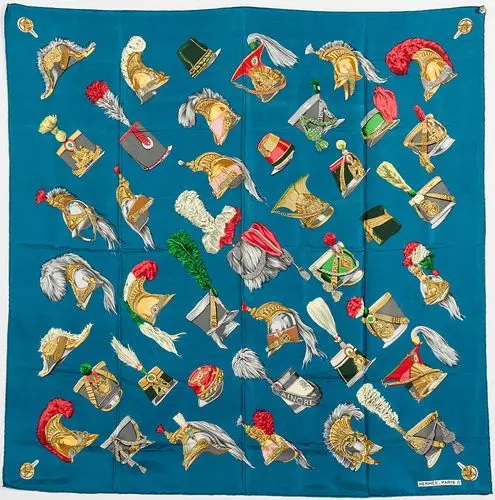 Hermes Carre 90 Aingre Silk Scarf