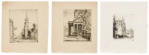 Christopher Murphy Jr., 3 Charleston Etchings