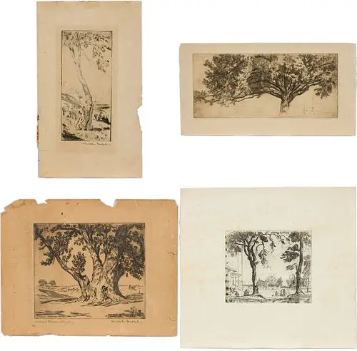 Christopher Murphy Jr., 4 Nature Etchings